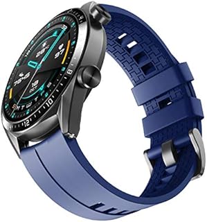 Watch Strap For Huawei Watch GT2/GT3/GT4 46mm, 22mm Watch Strap for Huawei Watch GT2 Pro/3 Pro 46mm/Runner/Sport/Classic, Silicone Watch Strap for Samsung Galaxy Watch 46mm/Watch 3 45mm(Deep blue)