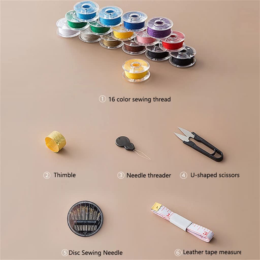 Zestawy do szycia DIY wielofunkcyjny zestaw pudełek ręcznie pikowanie szycie haft akcesoria do nici (kolor: Argento, rozmiar: Talla ?nica)