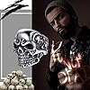 JewelryWe Cool Men's Gothic Skulls Ring Vintage Stainless Steel Skull Biker Ring Bands,Size 7.5 #5