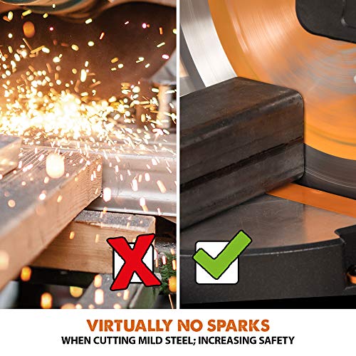 Evolution Power Tools R255SMSDB+ 15 Amp 10 in. Premium Dual Bevel Sliding Miter Saw w/Laser and Multi-Material Cutting Blade