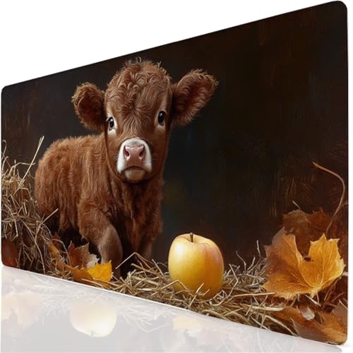 Tapis de Souris XXL 120x60cm Grand Tapis de Souris Bœuf Mouse Pad Pelouse sous Main Bureau, Base en Caoutchouc Antidérapante, Haute Précision et Rapidité Accessoire Bureau pour Gamer, Maison YG-407