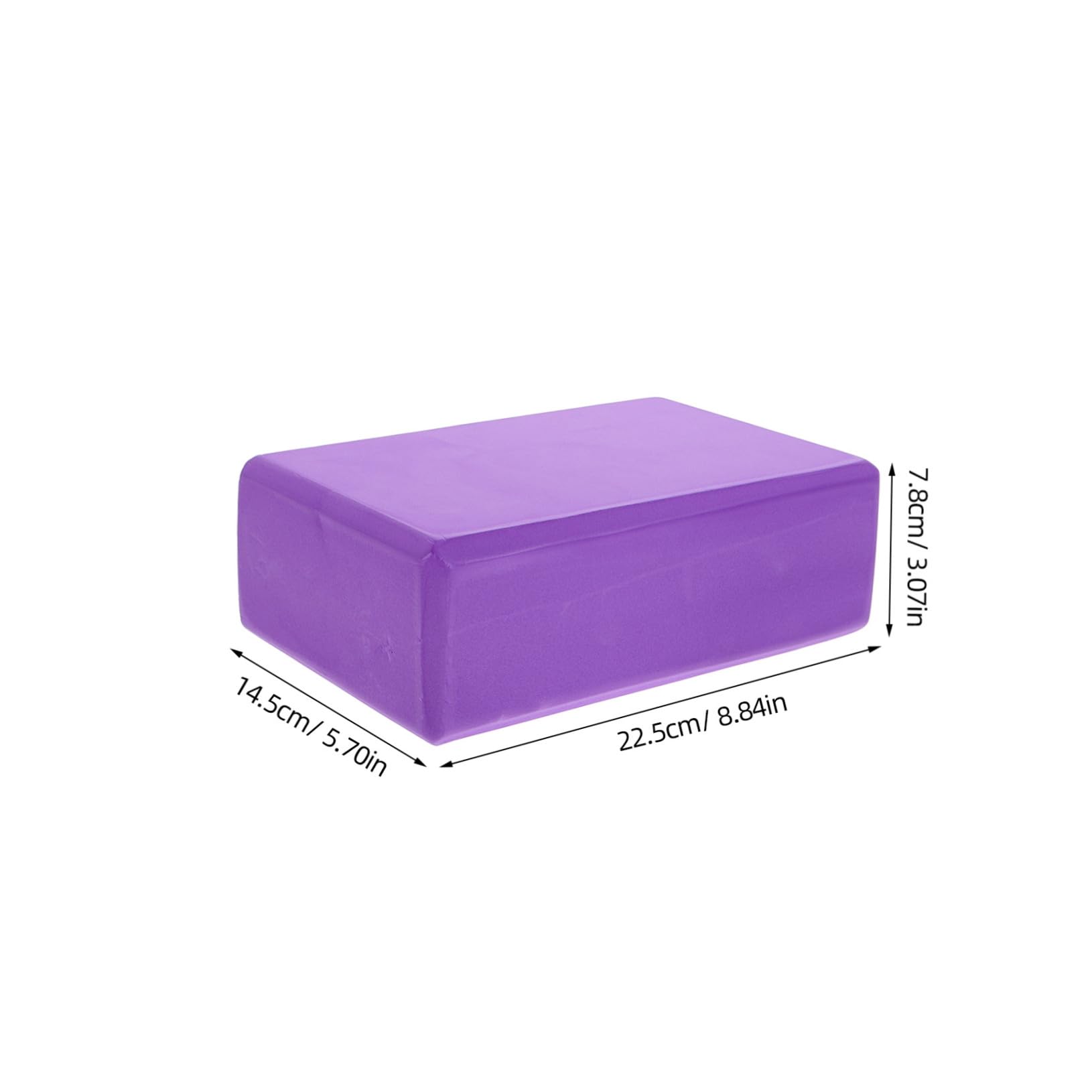 Set di 2 Blocchi Yoga Eva con Cinghia Elasticizzata, 3 Pezzi | Porpora, Pratica Portatile e Stabilità Migliorata, per Palestra e Hot Yoga Sessions