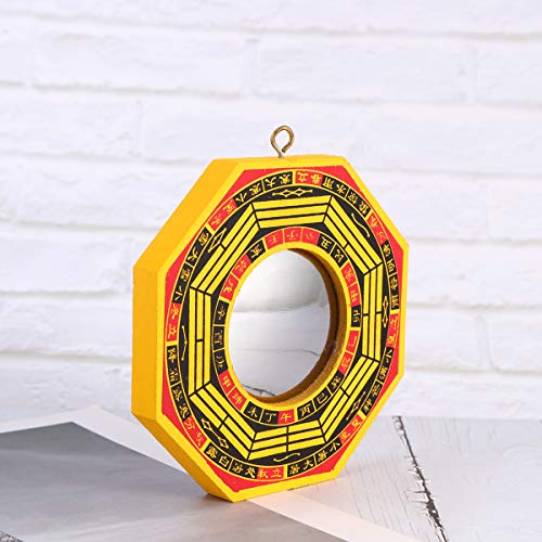 VICASKY Ornamentos 1 conjunto de 2 peças Espelho Bagua de 10 cm Fengshui convexo espelho côncavo enf
