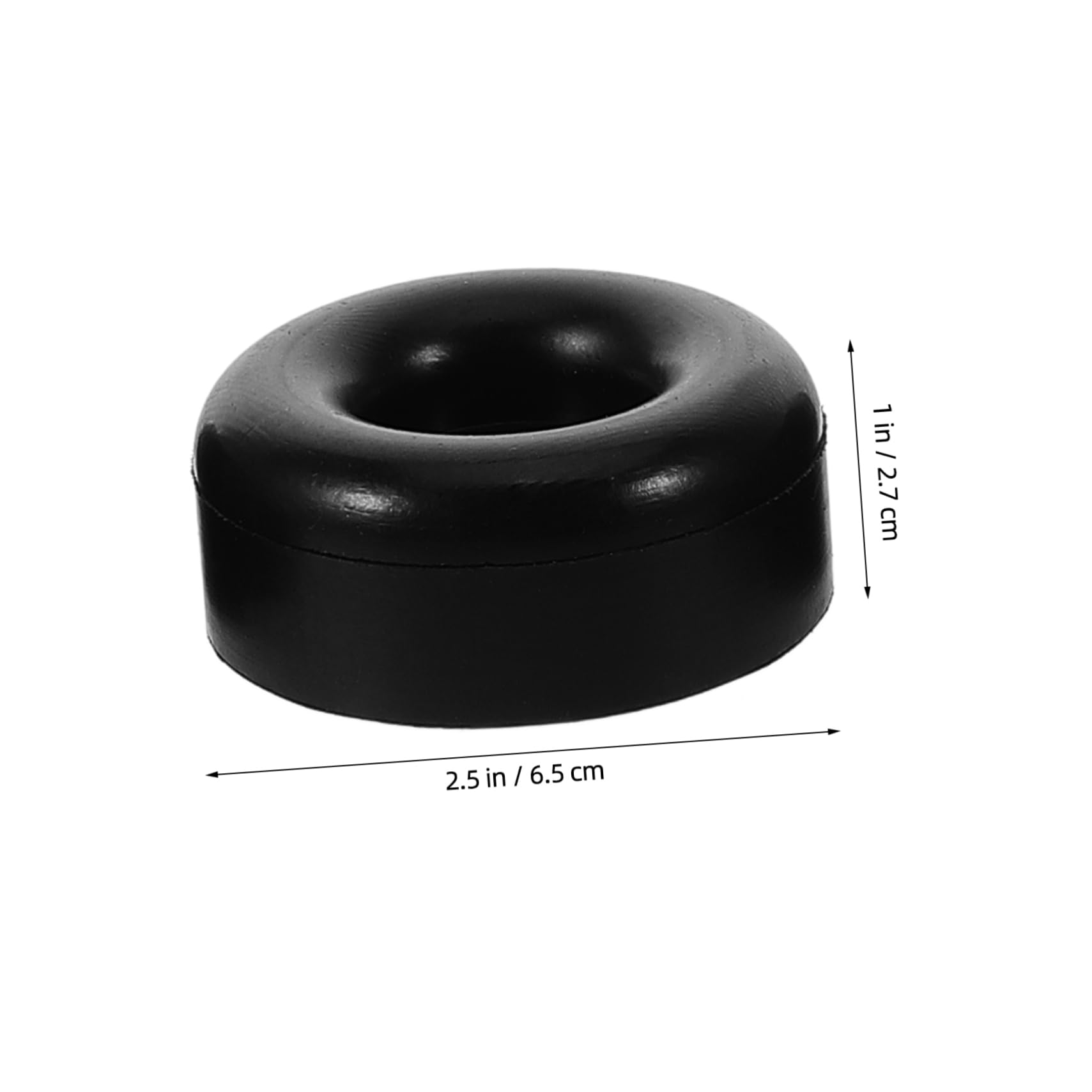 Unomor 4pcs Round Rubber Enclosed Cargo Trailer Ramp Bumper Car Bumper Accessory Door Stop Exterior Set Leg Protectors