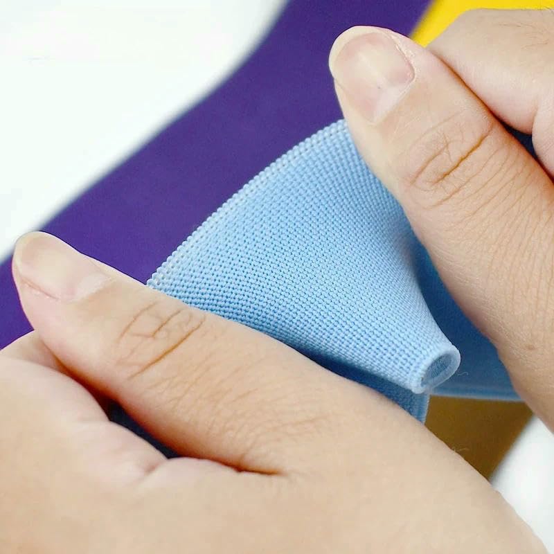 Bandas elásticas de costura de 1 a 4 metros y 10 cm para cintura, correas de goma, correas para mochilas, pantalones, cintas elásticas, accesorios para prendas de bricolaje, azul marino, 10 cm, 4 me
