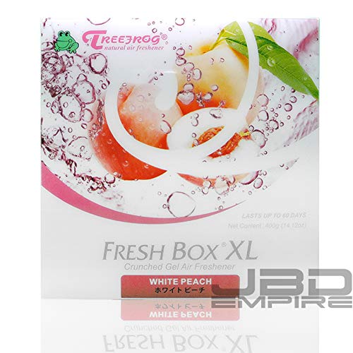 Treefrog Xtreme Fresh Box XL Air Freshener Scent Extra Large 400g - Black Squash/Blue Squash/Green Squash/White Peach/New Car (White Peach)