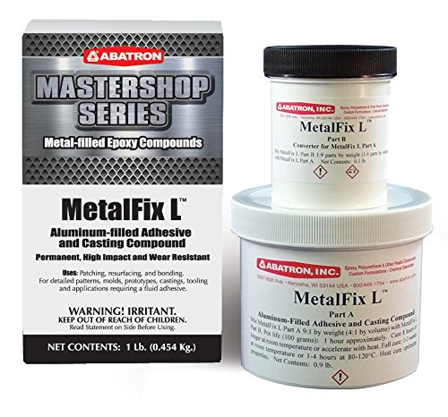 Abatron Metalfix L Metal Repair Kit - Aluminum-Filled - Metal Epoxy - Metal Repair Putty And Structural Adhesive - Gray #TOP22