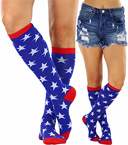 Image of ToBeInStyle Women's Acrylic Knee High Print Socks