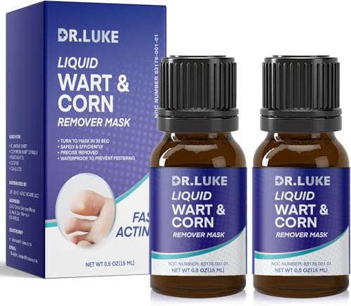 Plantar Wart Corn Remover Freeze Off For Feet: Strongest Wart Corn Removers for Toes Feet - Exclusive Formula 17% Salicylic Acid Wart Freeze Off for Plantar Wart, Common Wart, Flat Wart, Corn - 2 Pack