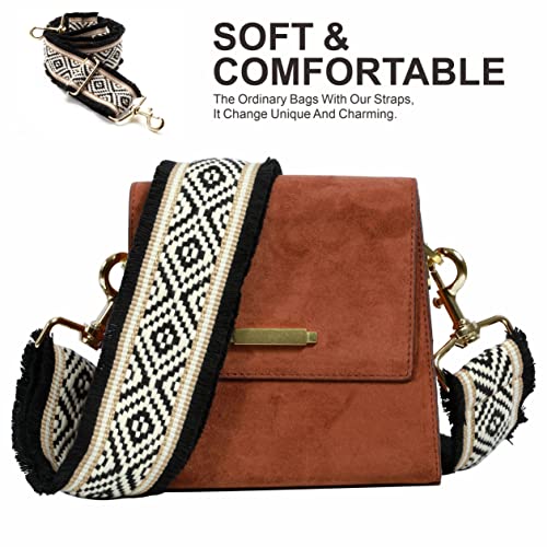 Correas para bolsos étnicas de lona con diseño ancho regulable 4