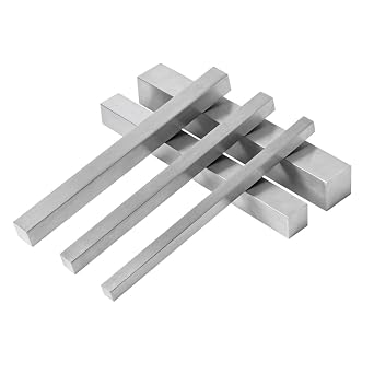 5Pcs 304 Stainless Steel Square Bar Rods Width 3mm-20mm Stainless Steel Quad Rod Length 100mm Metal Solid Bars3mm*3mm*100mm