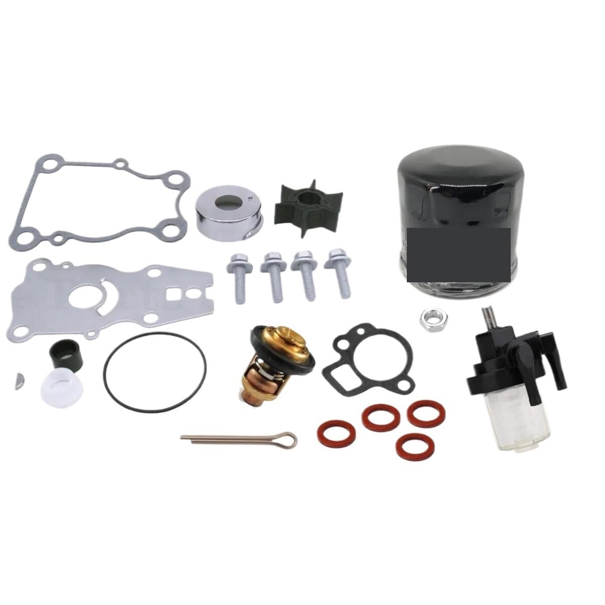 Passend für F30A FT25F FT25B F40B Kit Außenbord-Wasserpumpe mit Thermostat-Öl-Kraftstofffilter