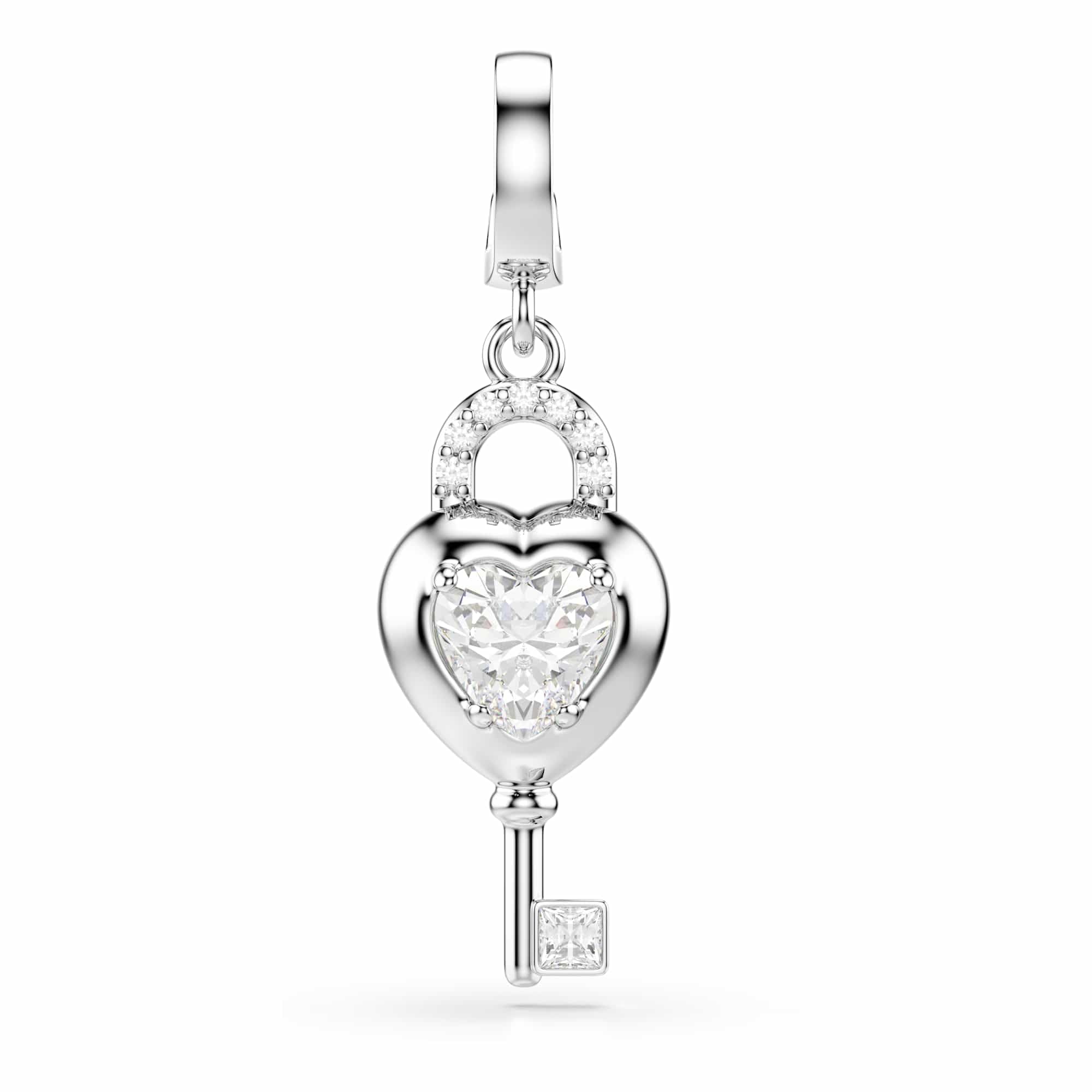 Swarovski Idyllia Kollektion Armreif, Gemischte Schliffe, Herz, Rosa, Finish in gemischtem Metall