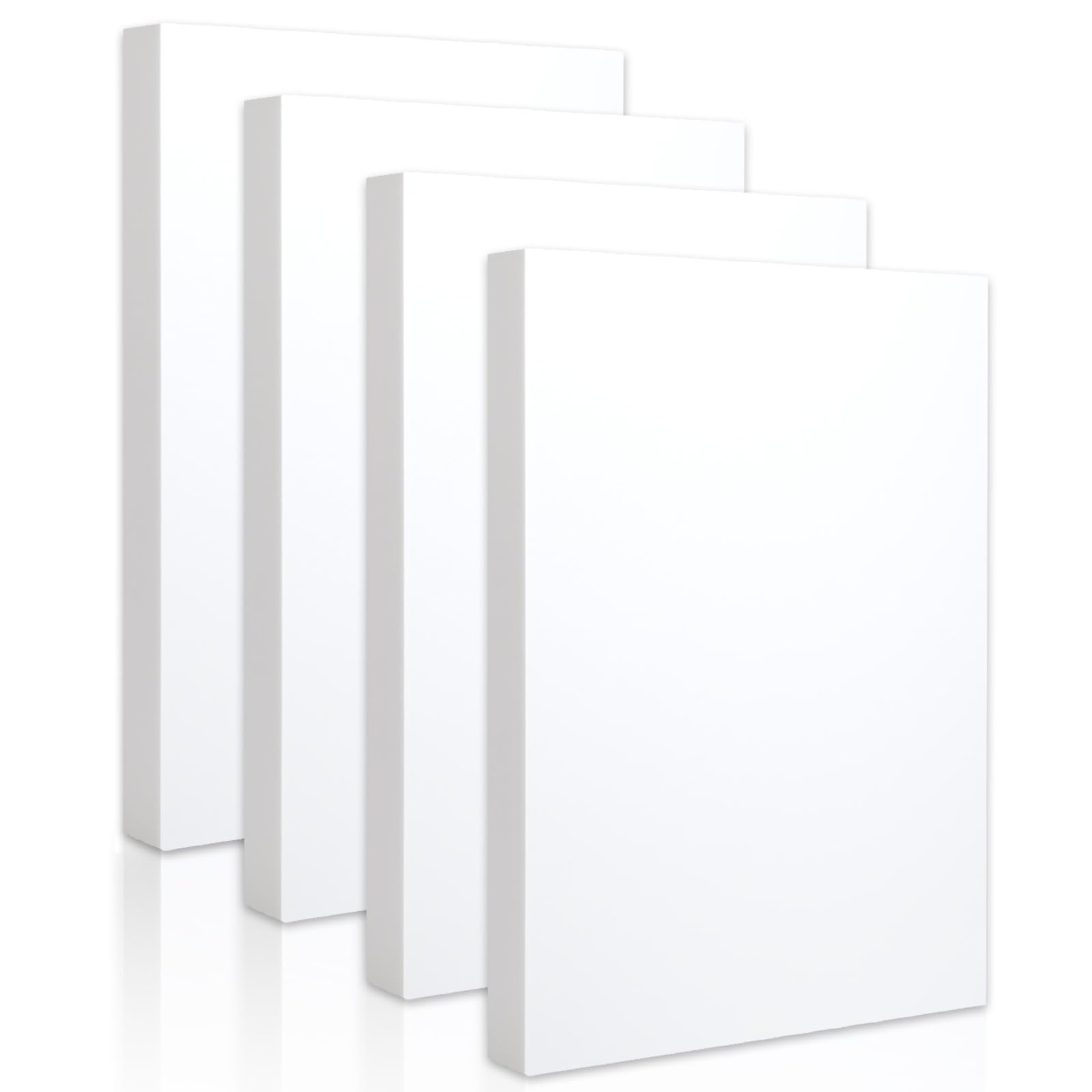 Białe arkusze piankowe FR o grubości 0,79 cm styropianowe prostokąty, płyta piankowa XPS, rękodzieło, do izolacji, DIY, modelowanie, materiały plastyczne, 4 szt