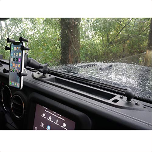 Voswitch Phone Mount Pack Compatible with Jeep Wrangler JL JLU 2018 - Current and Gladiator 2022