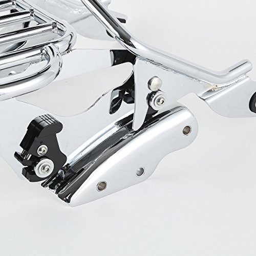 Xfmt Detachable Passenger Backrest Sissy Bar With Two-Up Luggage Rack And 4 Point Docking Hardware Kits Fit For Harley Touring 2009-2013 #TOP2