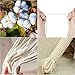 Blisstime Macrame Cord 4mm X 328 Yards Cotton Macrame Rope 4 Strand Twisted Cotton Cord Soft Undyed Cotton Rope for Wall Hangings, Plant Hangers, Crafts, Knitting, Decorative Projects