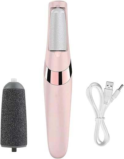 Flawless Pedi Electronic Pedicure Tool Cordless Rechargeable Callus Dead Skin Remover Polishing Wand with Roller Heads Fla...