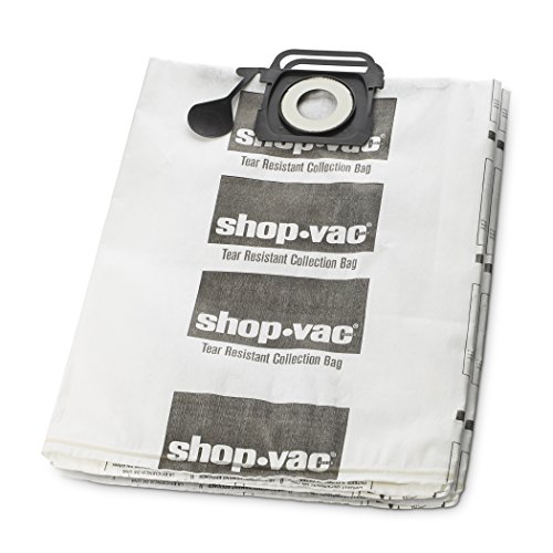 Image of Shop-Vac 9021433 Tear-Resistant Dry Collection Vacuum Bags, Fits 12-20 Gallon Tanks, Efficient Debris and Dust Collection, (2-Pack)