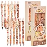 Radierbarer Kugelschreiber,12St Radierbarer Tintenroller Capybara Gelstifte Radierbar 0.5MM Tintenroller Radierbar Erasable Pen Set Radierbarer Kugelschreiber Stifte Set für Schul,Studenten,Bürobedarf
