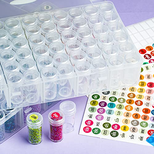 Cajas de pintura de diamantes para mantener tu rincón de manualidades ordenado y limpio 8