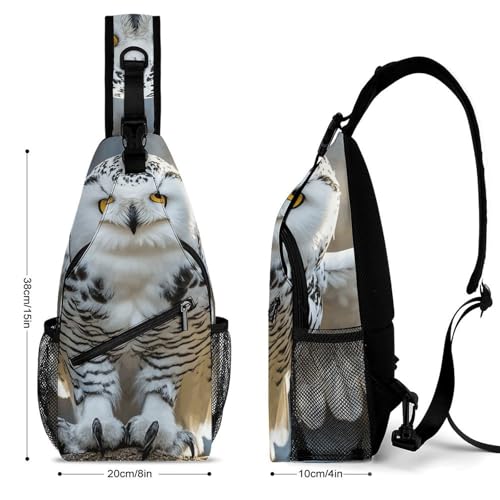 Dolphins Sling Bag for Men Women - Adjustable Crossbody Chest Backpack, 15" Travel Hiking Fanny Pack2