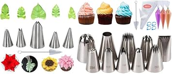 Leaf Piping Tips & Extra Large Piping Tip Set