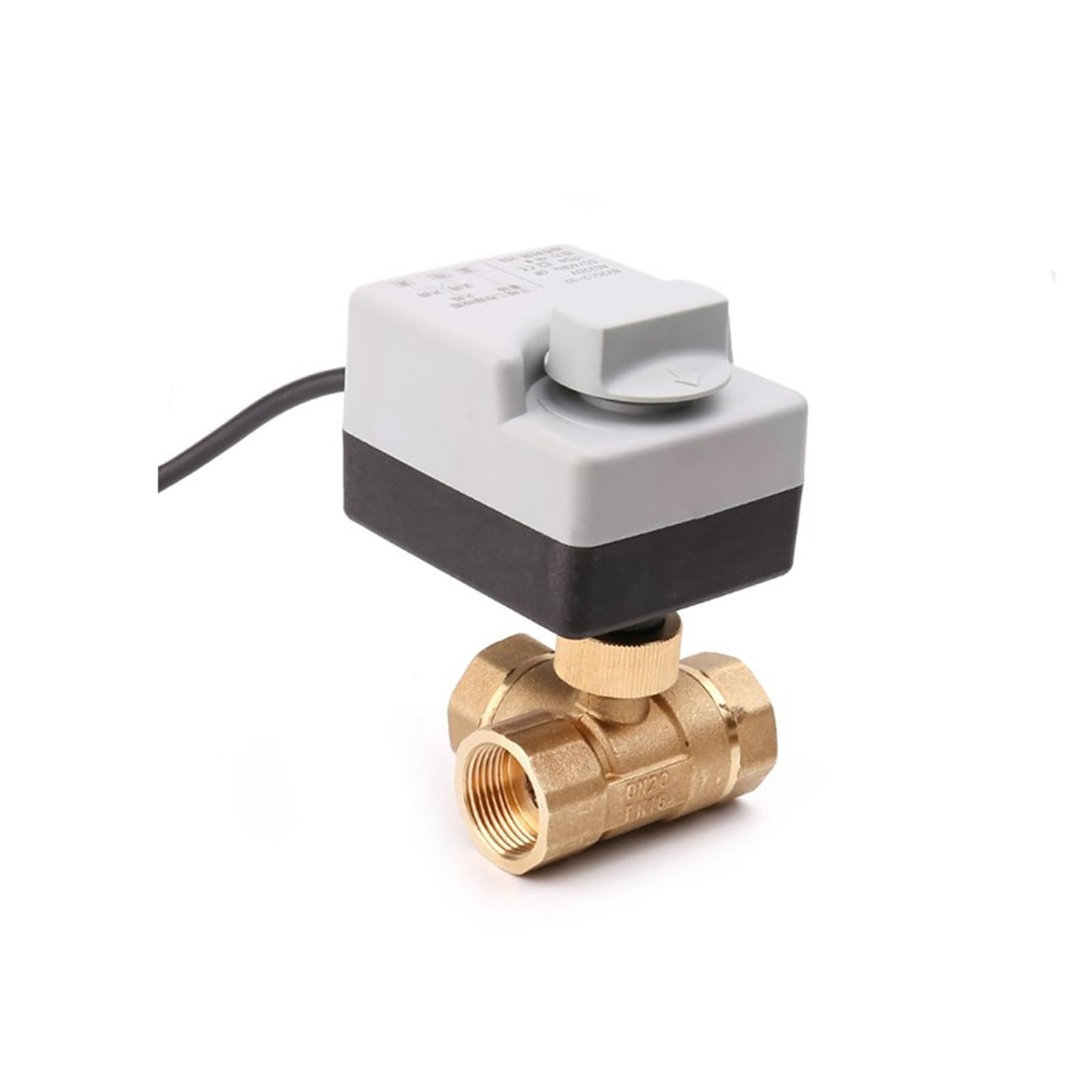 Vanne à bille électrique 3 voies 1/2 pouces motorisée DN15 commande 3 lignes