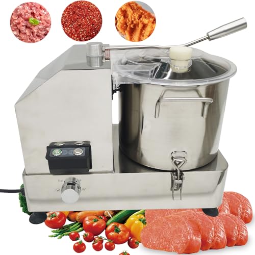 TECHTONGDA 9L Food Processor Vegetable Chopper Commercial Meat Grinder Stainless Steel Electric Chopper Adjustable Speed Meat Mincer Multi Function for Chopping Vegetables Meat Grains Nuts