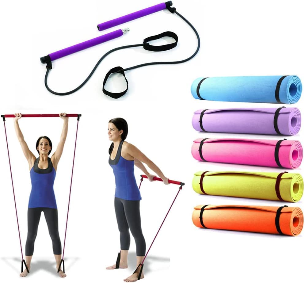 Cinghia Per Tappetino Yoga In Cotone - Regolabile, Per Trasporto E Stretching, 150 Cm, Con Elastici - Foto 10