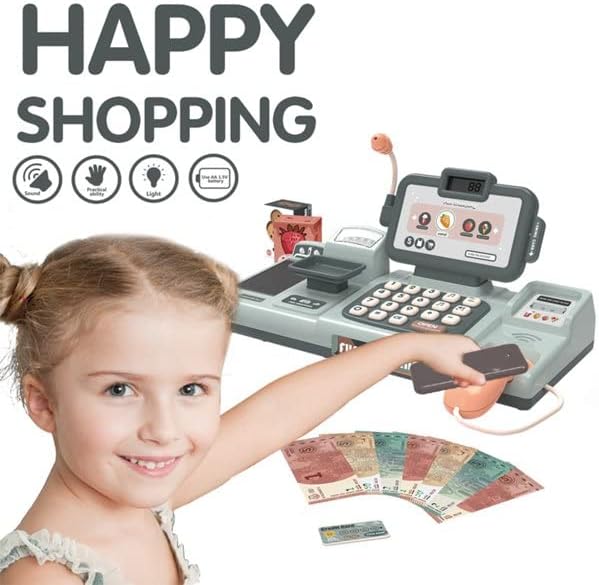 Miniatura 7 de Juguete de caja registradora para niños, juego de simulación, 25 piezas, ideal para niños y niñas de 3, 4, 5 años.