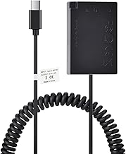 Hisewen LP-E17 Dummy Battery DR-E18 DC Coupler Type-C for Canon EOS Rebel T6i T7i T8i T6s SL2 SL3 RP R10 77D 200D 250D 750D 760D 800D 850D Cameras