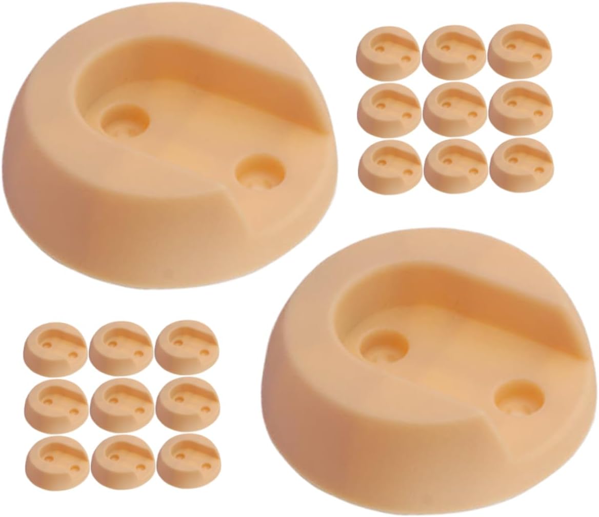 PRETYZOOM 100pcs Plastic Closet Pole Supports Wardrobe Rod Brackets for Easy Installation Removal Heavy Duty Shower Rod Holders for Closet Towel Support