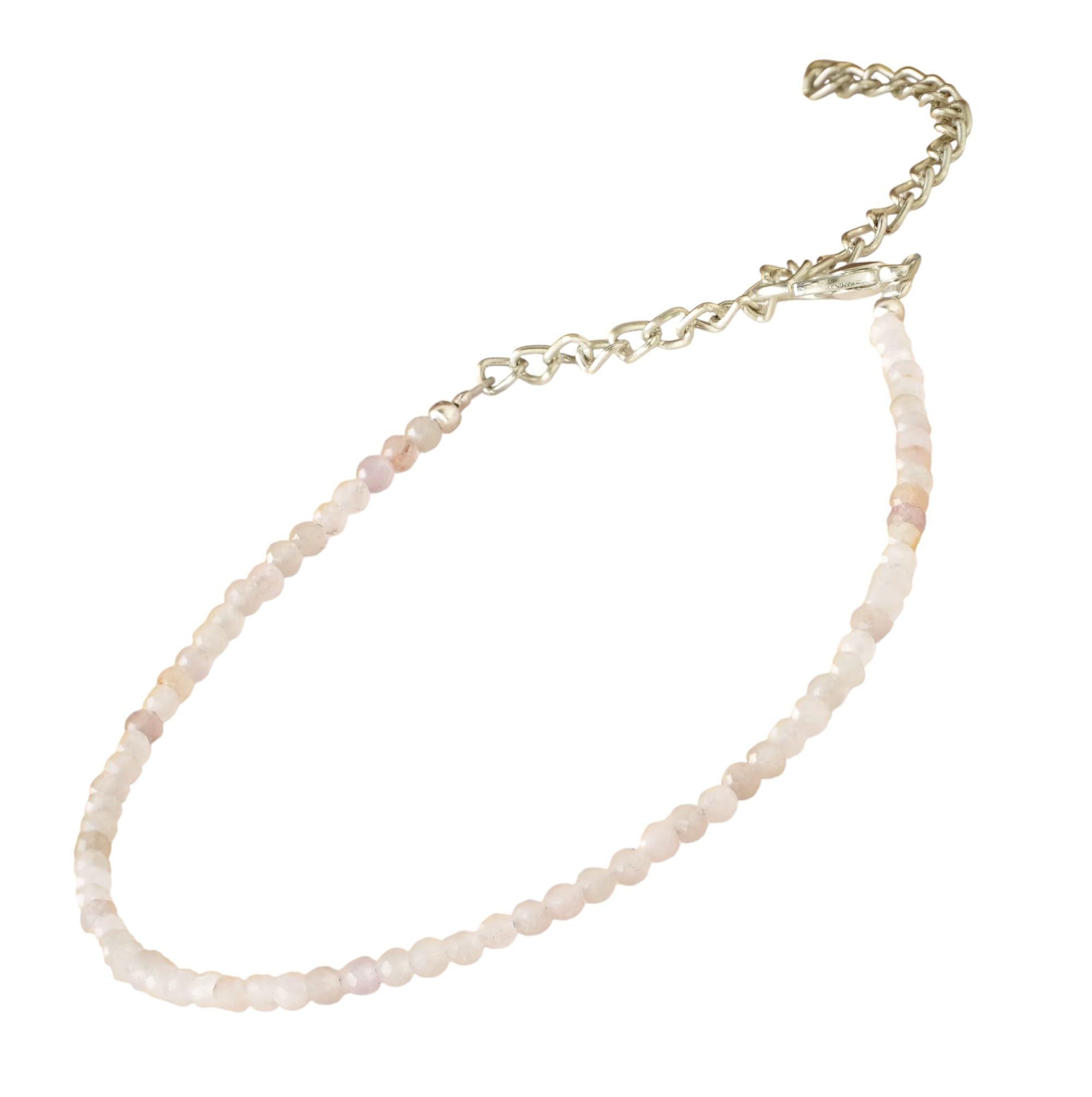Rose Quartz Love Anklet for Women | Natural Crystal Stone of Love, Healing & Harmony | Spiritual Jewellery for Positive Energy | Rose Quartz Healing Crystal Anklet-image-44