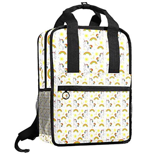 Sac à dos pour garçons bleu à motif poisson avec sangles ajustables
