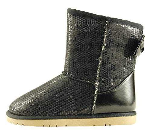 The Doll Maker Metallic Gold Sequins Snow Boot - FBA1641707C-23