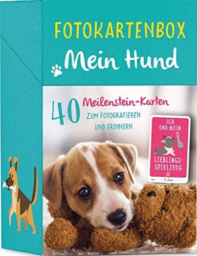 Preisvergleich Produktbild Fotokartenbox Mein Hund: 40 Meilenstein-Karten zum Fotografieren und Erinnern