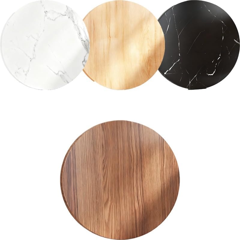 SYYXHC 16in Replacement Table Top for Dining Room Living Room, Round Dining Countertop 40cm-90cm Diameter, Outdoor Patio Wooden Tabletop(Natural Wood,40cm/15.7in)