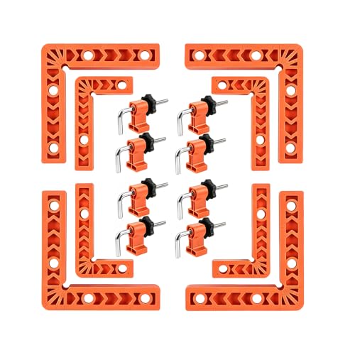 Image of 8 /12 Pack Corner Clamp Set for Woodworking，8 Pack (4 inch & 3 inch)