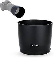 Vista 1 de JJC - Parasol protector dedicado para lentes Canon RF 100-400mm F5.6-8 IS USM & EF 70-300mm f/4-5.6 IS II USM, reemplaza Canon ET-74B