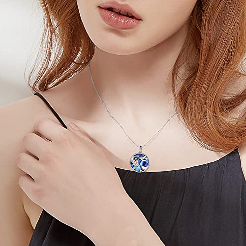 Poplyke 925 Sterling Silver Classic Sea Mermaid Sea Lion Seal Necklace Pendant Birthday Gifts Mermaid Jewelry For Girls Daughter Women #TOP4