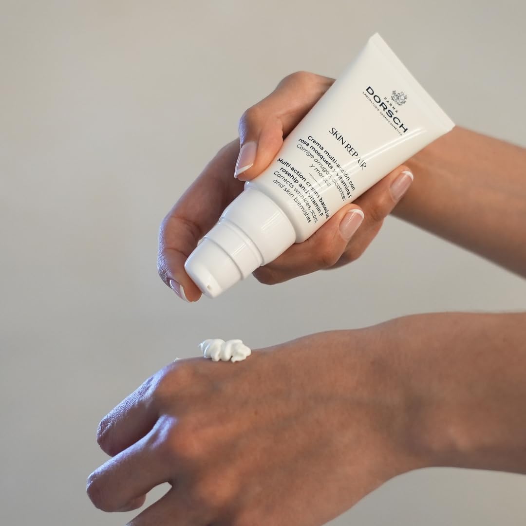 FARMA DORSCH- Skin Repair. Hidratante Facial Multi-Acción para Mujer con Rosa Mosqueta y Vitamina F. Crema Antiarrugas mujer, piel seca, apagada o sensible. Repara la barrera epidérmica(50ml)