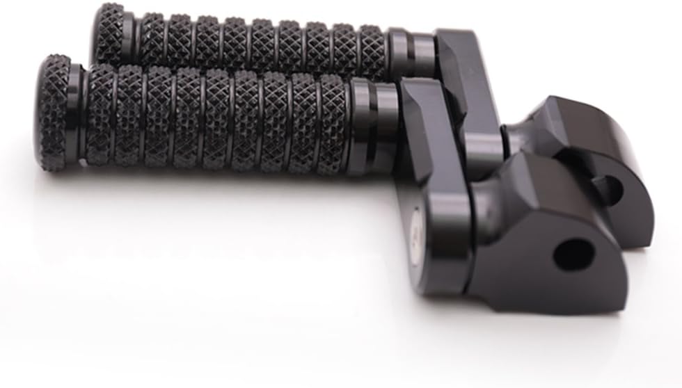 MC MOTOPARTS POLE Black CNC 40 mm Extension Rear Passenger Foot Pegs Compatible with X1 Lightning All Year