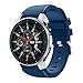 Produktbild MuSheng Compatible for Samsung Galaxy Watch 46MM Armband Band, Mode Sport Weicher Verschleifest Silikon Ersatz Armband Band Kompatible f¨¹r Samsung Galaxy Watch 46mm