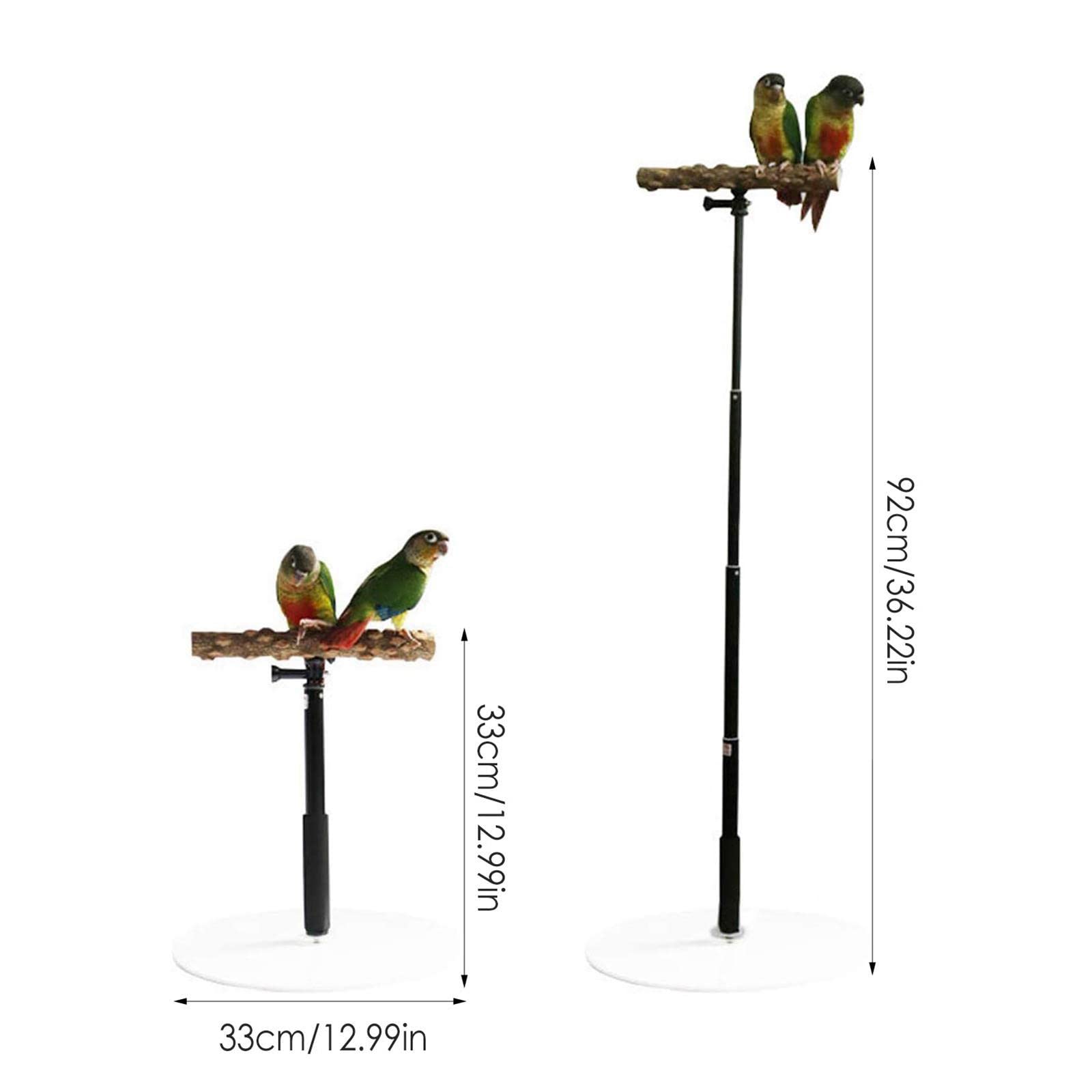 Vogelstange Holz Parrot Training T Stand Sitz Spielplatz Leiter Funktion Unterstützt Mentale Und Körperliche Entspannung für Tisch Büro Fensterbank Kä