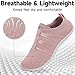 Imagen de Wizshoe Zapatillas Barefoot Hombre Mujer Calzado Descalzo Verano Zapatos Deporte Minimalistas Sneaker Cómodas Ligeras Flexibles Respirable Zero Drop Shoes Women Rosa 40EU