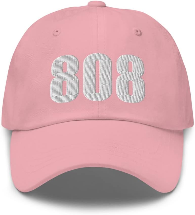 808 Hat Hawaii Hat Mobile Telephone Area Code 808 Dad Cap Embroidered Dad Hat Baseball Cap