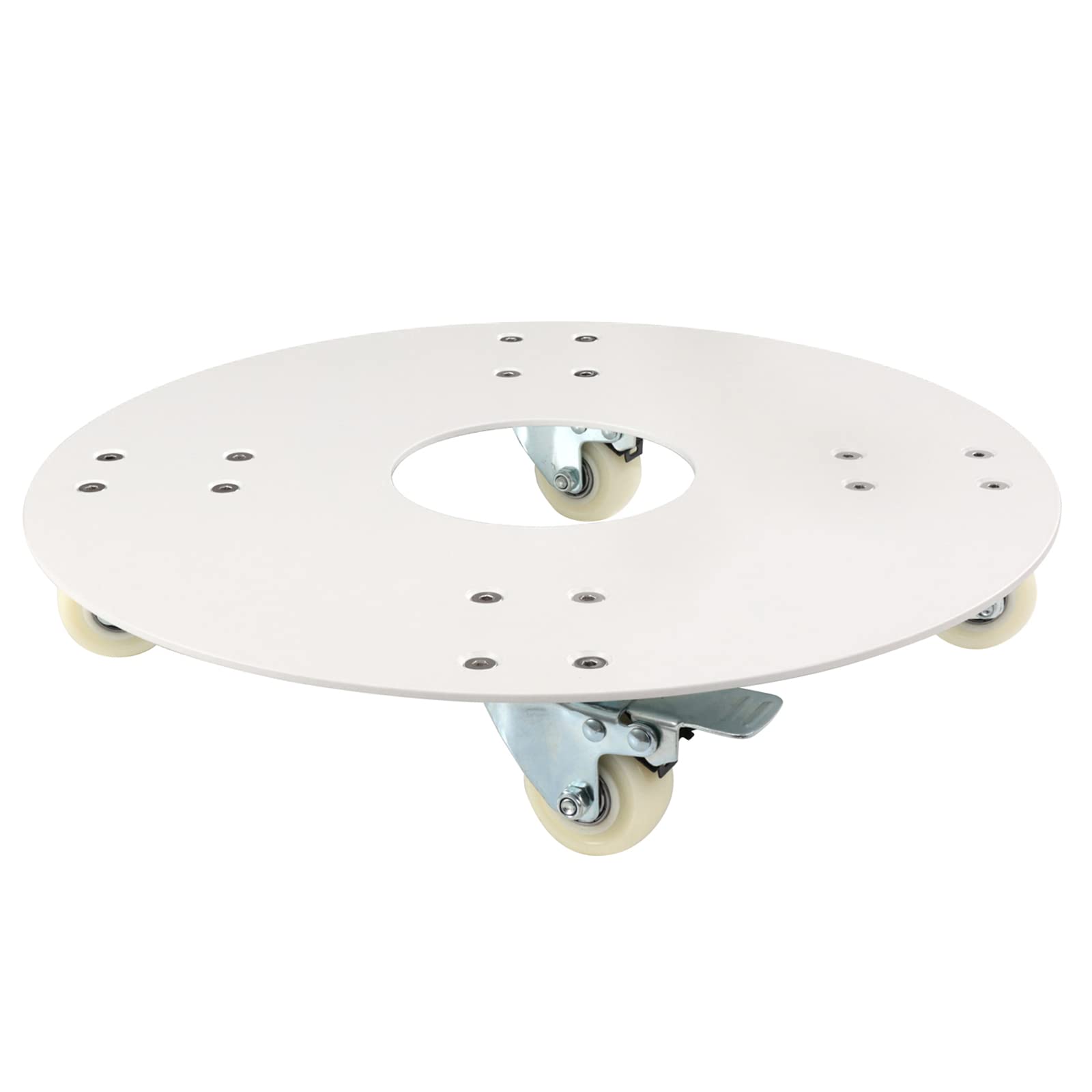 YUjieSTC Plant Stand with Wheels,3.0mm Thick Aluminum Alloy Plant Caddy with Wheels Heavy Duty, Rolling Plant Stand Holds 16 Inch and 500lbs?White?