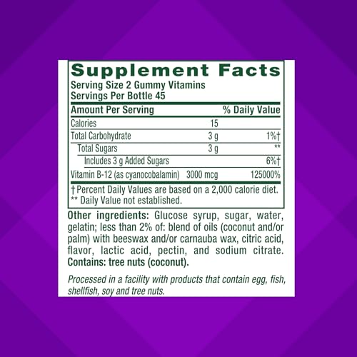 image for vitafusion Extra Strength Vitamin B12 Gummies, Supports Energy Metabol