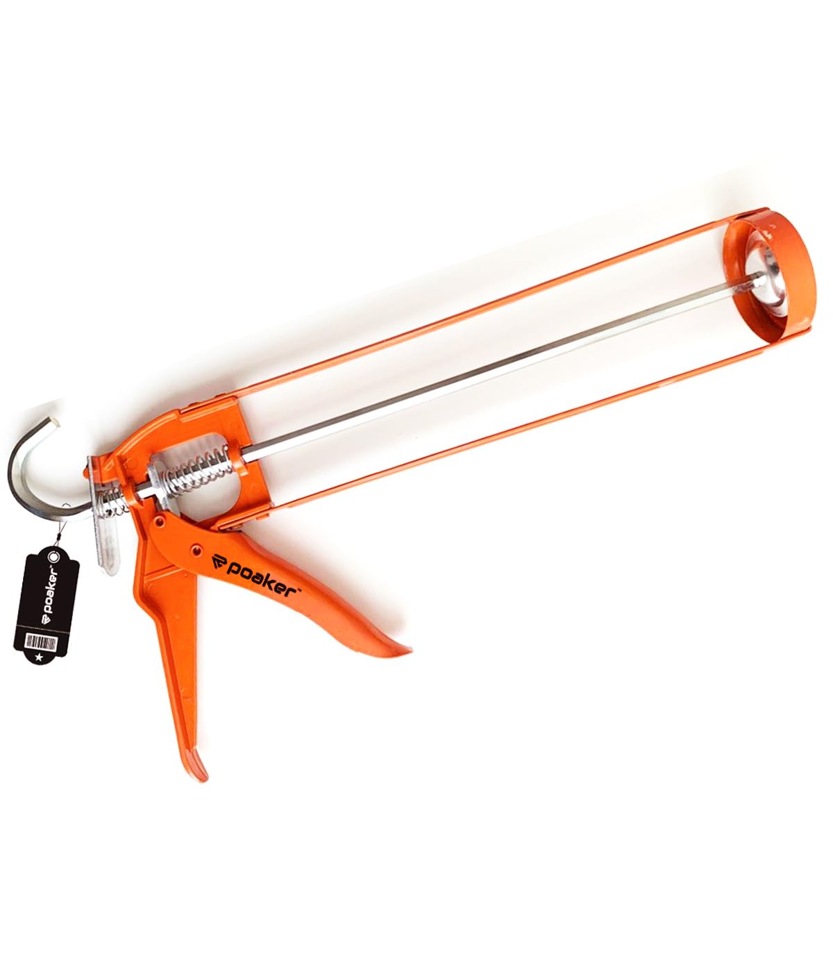 Biella™ Silicone Glue Gun with Durable Construction, Easy-to-Use Design, and Comfortable Grip for Precise Application of Sealants and Adhesives-Orange